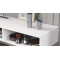 Тумба під ТВ Невада Ferrum-decor 45x100x38 Чорний метал ДСП Білий 16 мм (FRD-106725)
