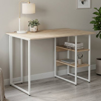 Компьютерный стол Ferrum-decor Кевин 75x120x60 белый ДСП Дуб Сан-Марино 32мм (FRD-101257)