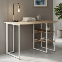 Компьютерный стол Ferrum-decor Кевин 75x140x60 белый ДСП Дуб Сан-Марино 32мм (FRD-101267)