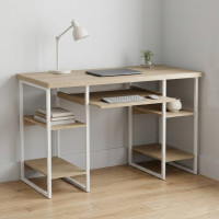 Письмовий стіл Ferrum-decor Тім 76x140x70 білий ДСП Дуб Сонома 32мм (FRD-101387)