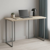 Письмовий стіл Ferrum-decor Ханна 76x100x70 сірий ДСП Дуб Сонома 32мм (FRD-101427)