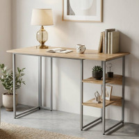 Комп'ютерний стіл Ferrum-decor Кевін 75x120x60 сірий ДСП Дуб Сан-Марино 32мм (FRD-101727)