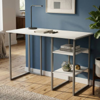 Письмовий стіл Ferrum-decor Кевін 75x140x70 сірий ДСП Біле 16мм (FRD-101757)