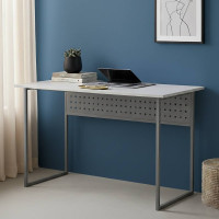 Письмовий стіл Ferrum-decor Майк 75x140x60 сірий ДСП Біле 16мм (FRD-101787)
