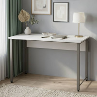 Письмовий стіл Ferrum-decor Курт 75x140x60 сірий ДСП Біле 16мм (FRD-101847)