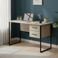 Письмовий стіл Ferrum-decor Дакота 75x120x60 чорний ДСП Дуб Сонома 16мм (FRD-101917)