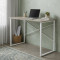 Письмовий стіл Ferrum-decor Дейв 75x140x60 білий ДСП Дуб Сонома 16мм (FRD-102157)