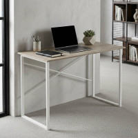 Письменный стол Ferrum-decor Дейв 75x120x70 белый ДСП Дуб Сонома 16мм (FRD-102177)