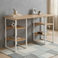 Письмовий стіл Ferrum-decor Карен 75x120x60 білий ДСП Дуб Сонома 16мм (FRD-102257)