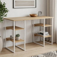 Письмовий стіл Ferrum-decor Карен 75x120x70 білий ДСП Дуб Сонома 16мм (FRD-102277)