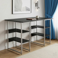 Комп'ютерний стіл Ferrum-decor Карен 75x140x60 сірий ДСП Сосна Кембра 32мм (FRD-102437)
