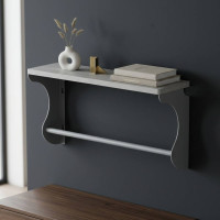 Полиця настінна Ferrum-decor Юзібі 270x500x150 метал Сірий ДСП Біле 16 мм (FRD-102667)