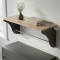 Настінна полиця Ferrum-decor Комфі 260x500x240 метал Чорний ДСП Дуб Сан-Марино 16 мм (FRD-102717)