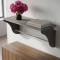 Настінна полиця Ferrum-decor Комфі 260x600x240 метал Сірий ДСП Бетон 16 мм (FRD-102757)