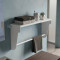 Полиця настінна Ferrum-decor Світ 300x600x150 метал Білий ДСП Біле 16 мм (FRD-102807)