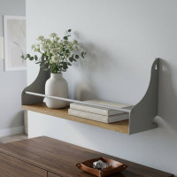 Полка настенная Ferrum-decor Изи 260x500x150 металл Белый ДСП Дуб Артизан 16 мм (FRD-102917)