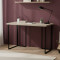 Письмовий стіл Ferrum-decor Ханна 76x100x70 чорний ДСП Дуб Сонома 32мм (FRD-103507)