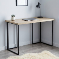 Письмовий стіл Ferrum-decor Ханна 76x140x70 чорний ДСП Дуб Сонома 32мм (FRD-103527)
