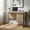 Письменный стол Ferrum-decor Гарри 76x120x60 черный ДСП Дуб Сонома 32мм (FRD-103537)