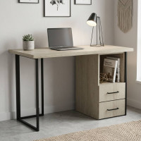 Письмовий стіл Ferrum-decor Отто 76x120x70 чорний ДСП Дуб Сонома 32мм (FRD-103597)