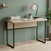 Письменный стол Ferrum-decor Коди 76x100x60 черный ДСП Дуб Сонома 32мм (FRD-103737)