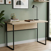 Письменный стол Ferrum-decor Коди 76x100x70 черный ДСП Дуб Сонома 32мм (FRD-103767)