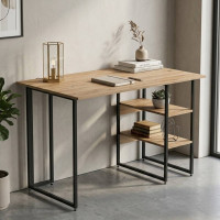 Комп'ютерний стіл Ferrum-decor Кевін 75x120x60 чорний ДСП Дуб Сан-Марино 32мм (FRD-103807)