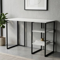Письмовий стіл Ferrum-decor Кевін 75x120x70 чорний ДСП Біле 16мм (FRD-103827)