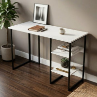 Письменный стол Ferrum-decor Кевин 75x140x70 черный ДСП Белое 16мм (FRD-103837)