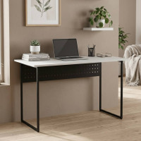 Письменный стол Ferrum-decor Майк 75x120x60 черный ДСП Белое 16мм (FRD-103857)