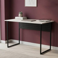 Письмовий стіл Ferrum-decor Майк 75x100x70 чорний ДСП Біле 16мм (FRD-103877)