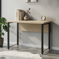Письмовий стіл Ferrum-decor Курт 76x120x60 чорний ДСП Дуб Сонома 32мм (FRD-103917)