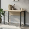 Письменный стол Ferrum-decor Курт 76x120x60 черный ДСП Дуб Сонома 32мм (FRD-103917)