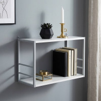 Книжкова полиця універсальна Ferrum-decor Стим 1 38x63x26 сірий ДСП Біле 16мм (FRD-104097)