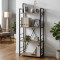 Етажерка 4/60 Ferrum-decor Серії Конект 120x60x28 чорний ДСП Дуб Сан-Марино 16мм (FRD-104237)