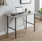 Стол письменный LINE Тайм Ferrum-decor 750x1000x600 Черный металл ДСП Бетон 16 мм (FRD-104877)