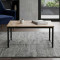 Стіл журнальний приставний Террі Комбо Ferrum-decor 345x662x440 Чорний метал ДСП Сан-Марино 16 мм (FRD-105137)