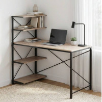 Компьютерный стол Ferrum-decor Джек 75x120x70 Черный ДСП ДСП Дуб Сан-Марино (FRD-105415)