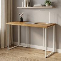 Компьютерный стол Ferrum-decor Ханна 75x140x60 белый ДСП Дуб Артизан 32мм (FRD-106225)