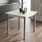 Стіл кухонний Ferrum-decor Дієго 75x80x80 Сірий ДСП Біле 16мм (FRD-106305)