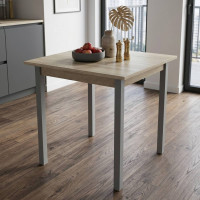 Стіл кухонний Ferrum-decor Дієго 75x90x90 Сірий ДСП Сонома 16мм (FRD-106315)