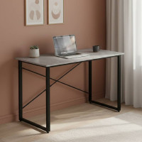 Стіл письмовий Дейв Ferrum-decor 750x1000x700 Чорний метал ДСП Бетон 32 мм (FRD-106455)