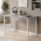 Стіл письмовий Курт Ferrum-decor 75x120x60 Білий метал ДСП Бетон 32 мм (FRD-106625)