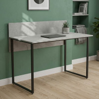 Стіл письмовий Скай Ferrum-decor 75x120x70 Чорний метал ДСП Бетон 16 мм (FRD-106675)