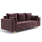 Ортопедичний диван Мекко Oslo 2300*1000 Pocket Spring Cocos II категорія Allure Premium Dusty Violet (MEK-161161)