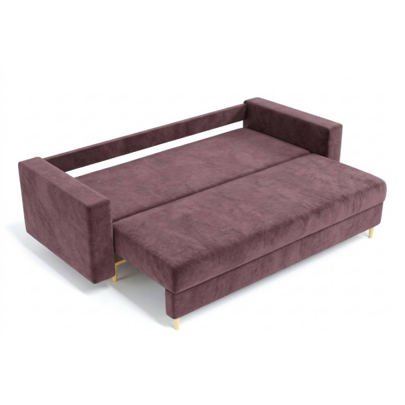 Ортопедичний диван Мекко Oslo 2300*1000 Pocket Spring Cocos II категорія Allure Premium Dusty Violet (MEK-161161)