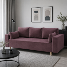 Ортопедичний диван Мекко Oslo 2300*1000 Pocket Spring Cocos II категорія Allure Premium Dusty Violet (MEK-161161)