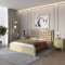 Двоспальне дерев'яне ліжко Mebigrand Торонто Люкс Т3 (підйомний механізм) Оливковий (RAL1020)/Аляска 23 (бежевий) 160х190 см (MBG-18923)