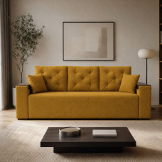 Ортопедичний диван Мекко Bono 2600*960 Bonel Standart Hard Plus III категорія Austin 11 Curcuma (MEK-161402)