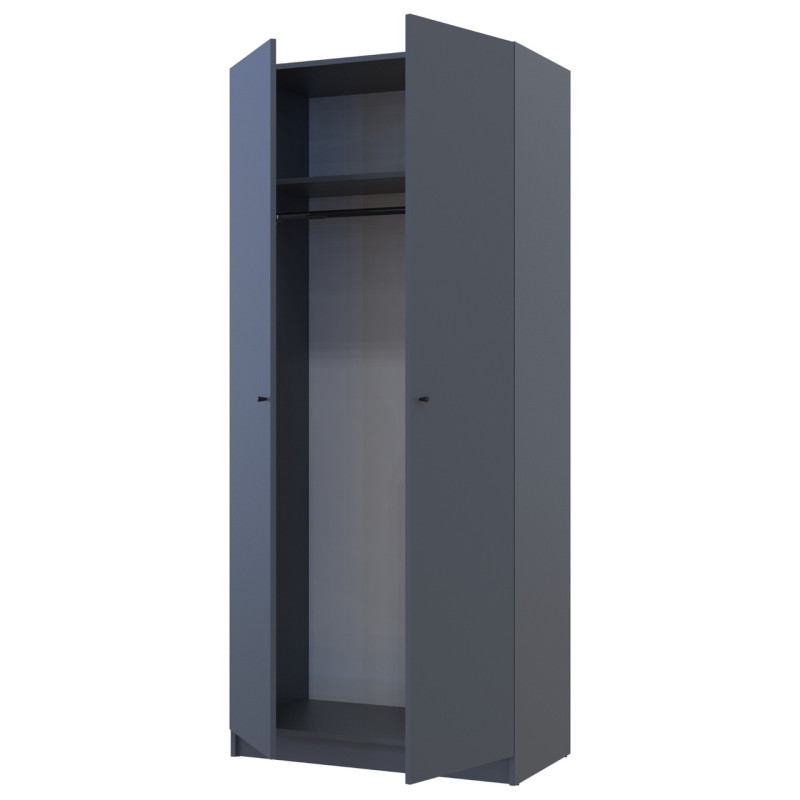 Шкаф для одежды Doros Промо Антрацит 2 ДСП 90х48х204 (44900523) (DRS-012158)
